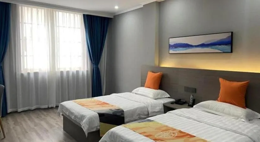 Bed in Shell Hotel Yancheng Binhai County Renmin Nan Road