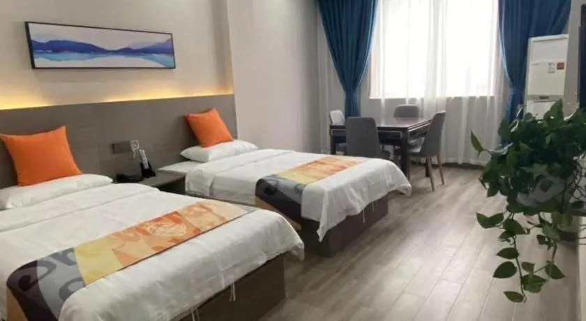 Bed in Shell Hotel Yancheng Binhai County Renmin Nan Road