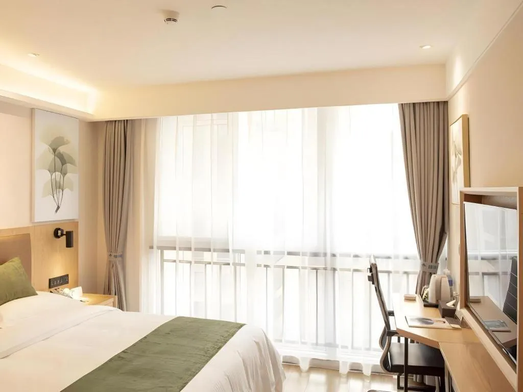 Bed in Green Tree Inn Fuyang Funan County Tianzhu Square