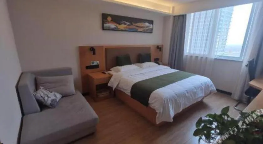 Bed in Green Tree Inn Fuyang Funan County Tianzhu Square