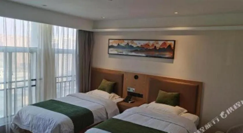 Bed in Green Tree Inn Fuyang Funan County Tianzhu Square