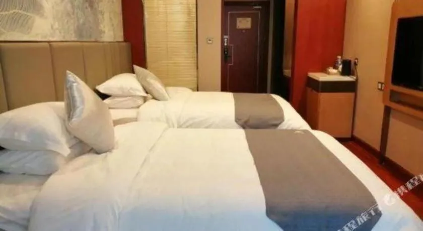 Bed in GreenTree Eastern Hotel Linyi Linshu County Aegean Sea