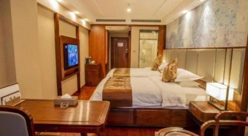 Bed in GreenTree Eastern Hotel Linyi Linshu County Aegean Sea