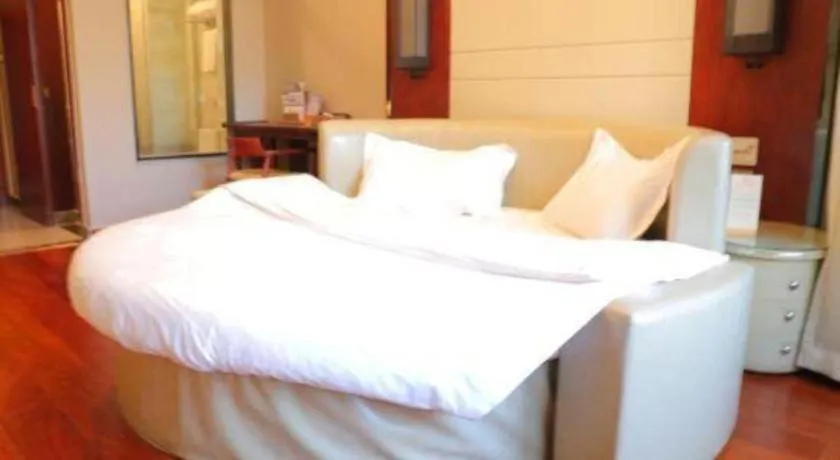 Bed in GreenTree Eastern Hotel Linyi Linshu County Aegean Sea