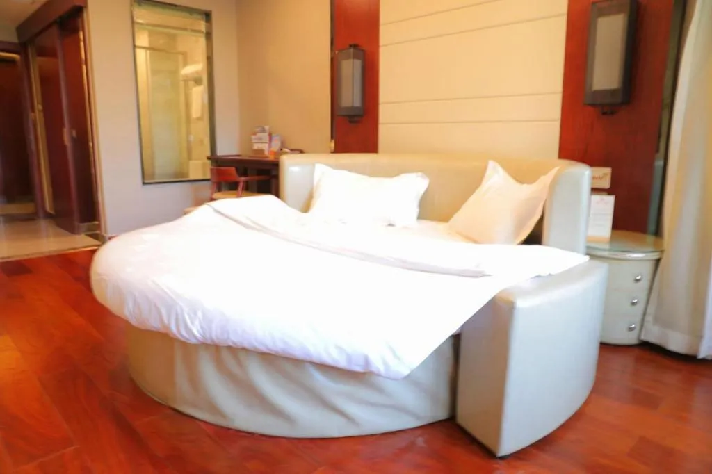 Bed in GreenTree Eastern Hotel Linyi Linshu County Aegean Sea