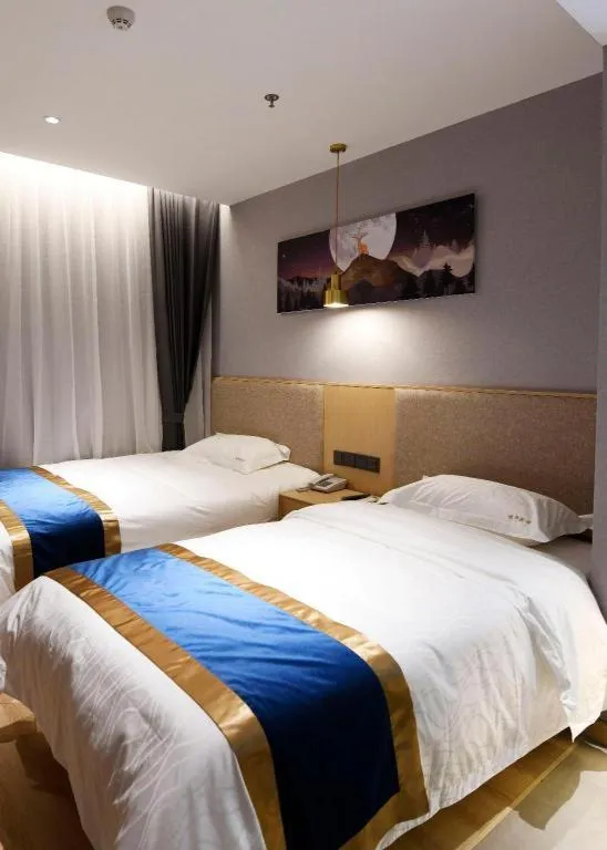 Bed in Shell Hotel Shanghai Normal University Hongcao Road Metro Station Guiping Road