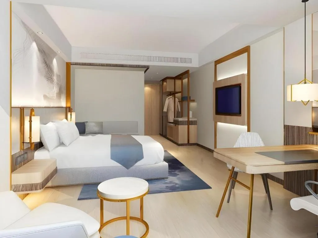 Bed in GreenTree Eastern Hotel Nanning Binhu Road Qingxiu Wanda