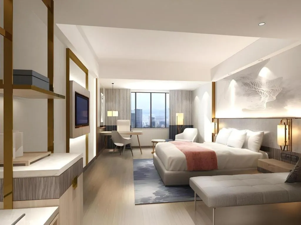 Bed in GreenTree Eastern Hotel Nanning Binhu Road Qingxiu Wanda