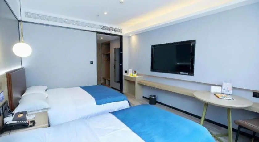 Bed in Gya Hotel Wuxi Hubin Commercial Street Tai Lake Scenic Area