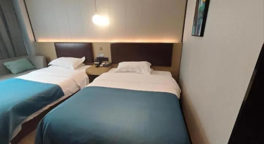 Bed in Gya Hotel Wuxi Hubin Commercial Street Tai Lake Scenic Area