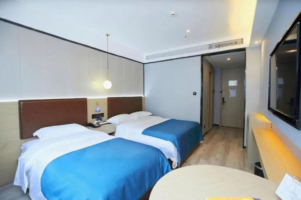 Bed in Gya Hotel Wuxi Hubin Commercial Street Tai Lake Scenic Area
