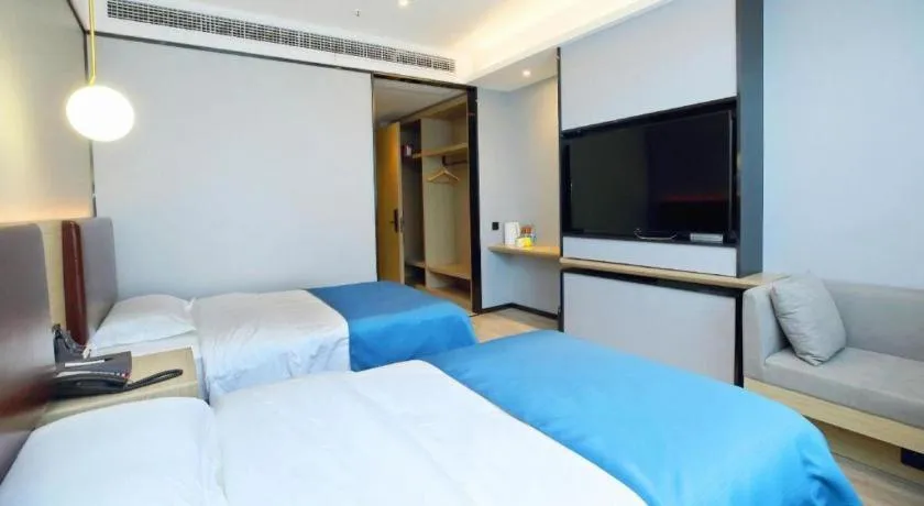 Bed in Gya Hotel Wuxi Hubin Commercial Street Tai Lake Scenic Area