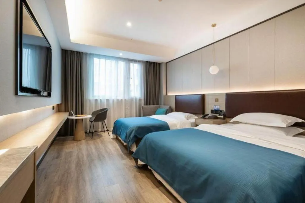 Bed in Gya Hotel Wuxi Hubin Commercial Street Tai Lake Scenic Area