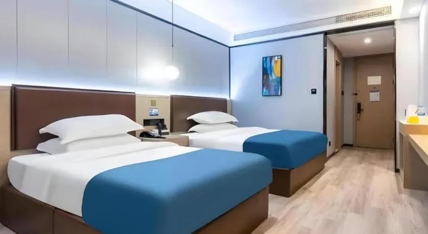Bed in Gya Hotel Wuxi Hubin Commercial Street Tai Lake Scenic Area