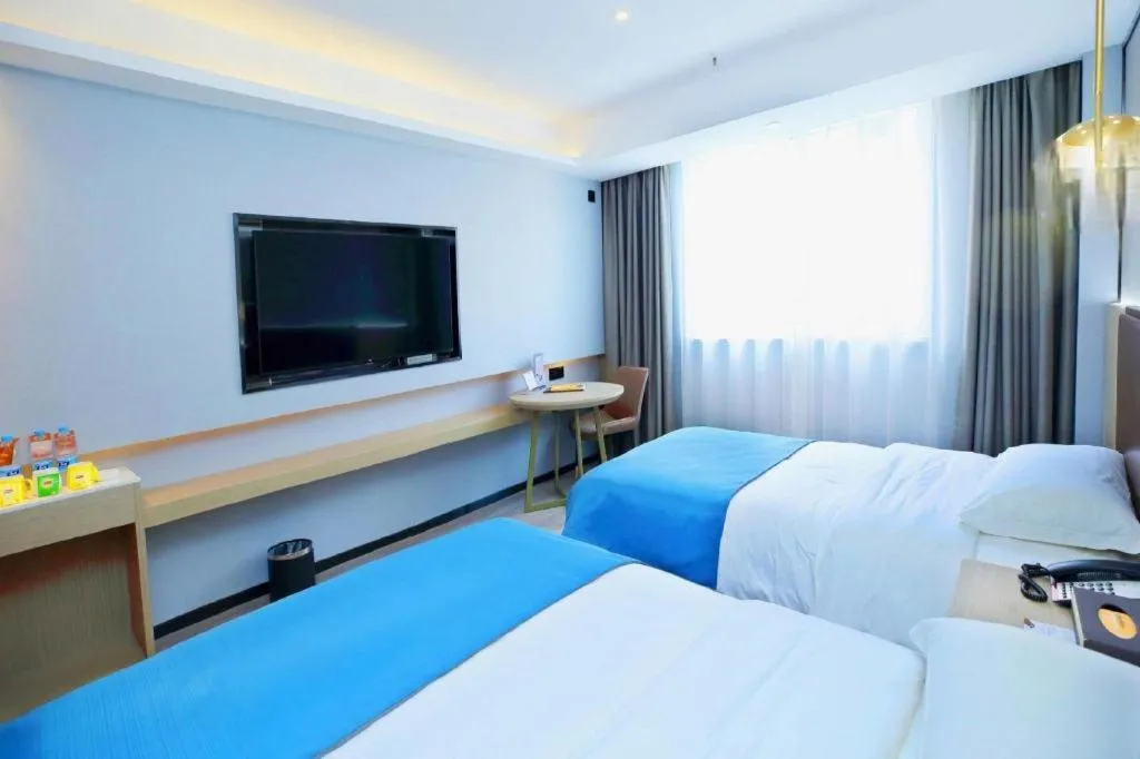 Bed in Gya Hotel Wuxi Hubin Commercial Street Tai Lake Scenic Area