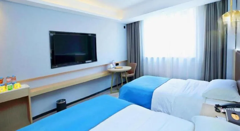 Bed in Gya Hotel Wuxi Hubin Commercial Street Tai Lake Scenic Area