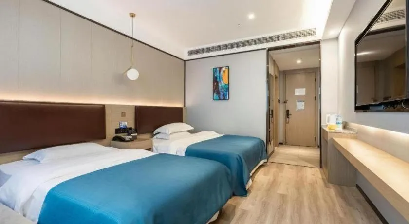 Bed in Gya Hotel Wuxi Hubin Commercial Street Tai Lake Scenic Area