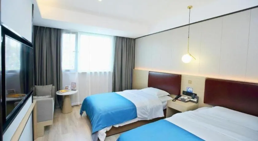 Bed in Gya Hotel Wuxi Hubin Commercial Street Tai Lake Scenic Area
