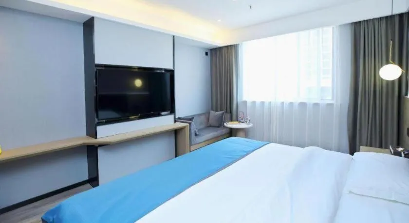 Bed in Gya Hotel Wuxi Hubin Commercial Street Tai Lake Scenic Area