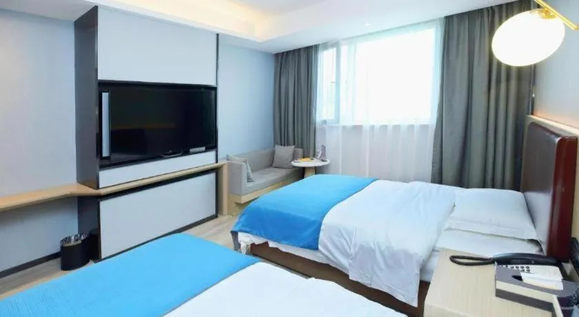 Bed in Gya Hotel Wuxi Hubin Commercial Street Tai Lake Scenic Area