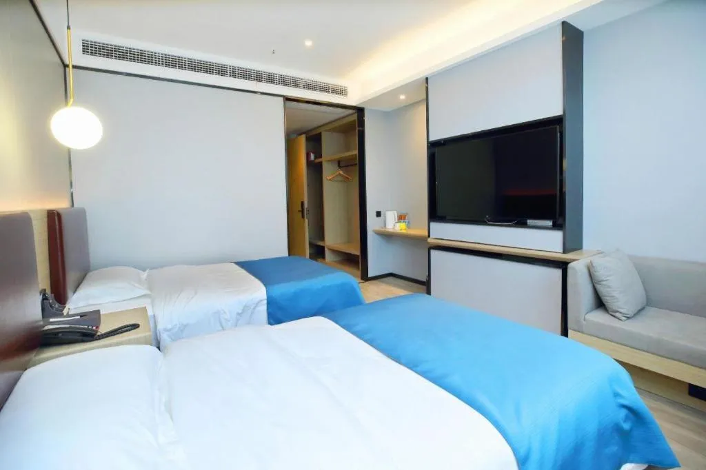 Bed in Gya Hotel Wuxi Hubin Commercial Street Tai Lake Scenic Area