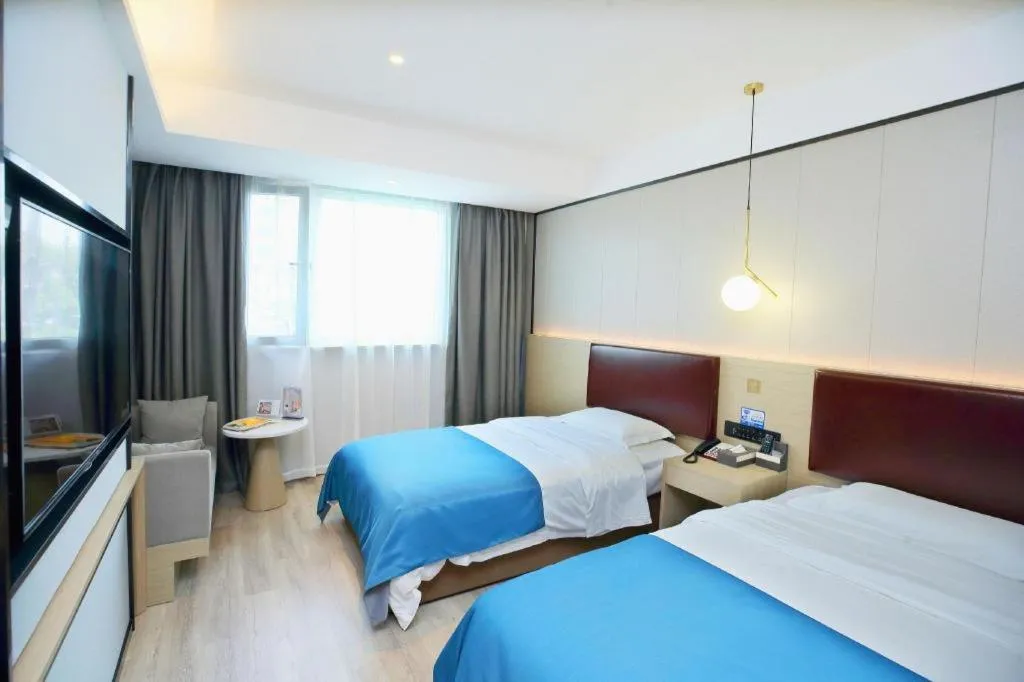 Bed in Gya Hotel Wuxi Hubin Commercial Street Tai Lake Scenic Area