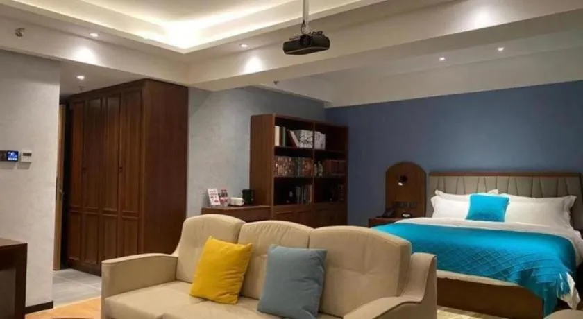 Bed in GreenTree Inn Luoyang Railway Station Wangfujing Wangcheng Park