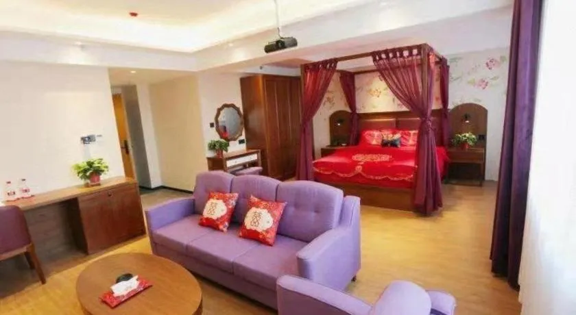 Bed in GreenTree Inn Luoyang Railway Station Wangfujing Wangcheng Park