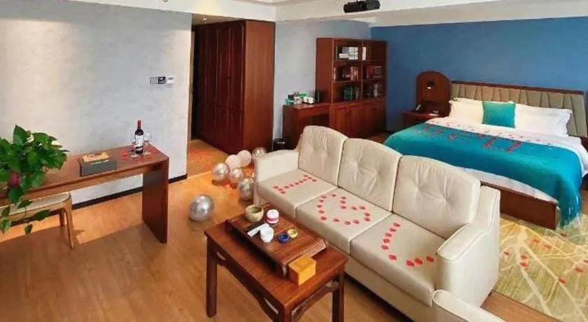 Bed in GreenTree Inn Luoyang Railway Station Wangfujing Wangcheng Park