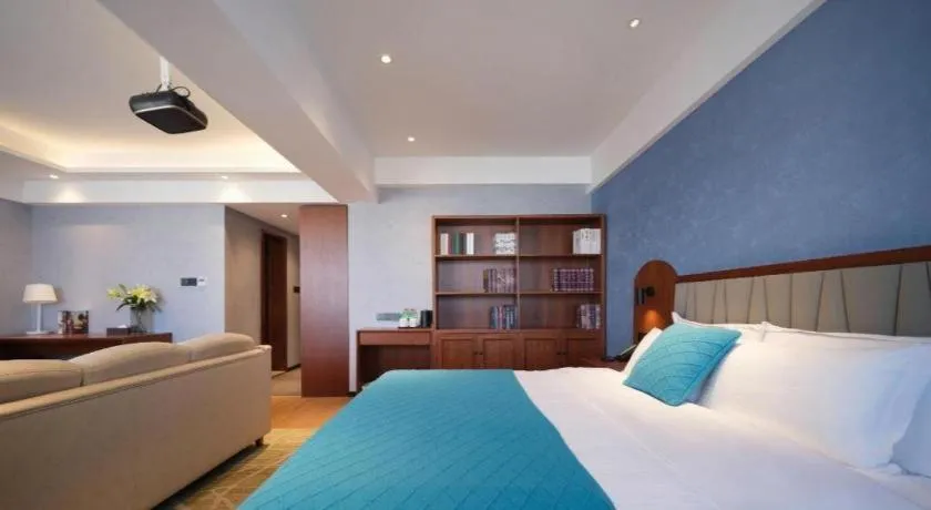 Bed in GreenTree Inn Luoyang Railway Station Wangfujing Wangcheng Park