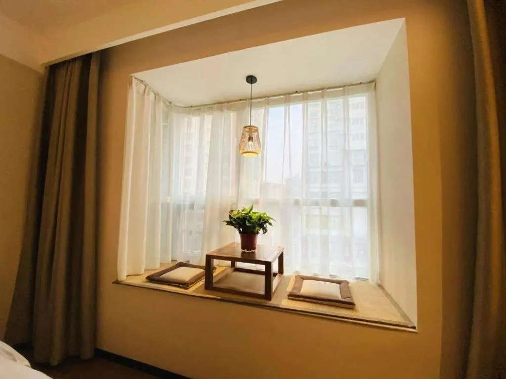 Bed in GreenTree Inn Luoyang Railway Station Wangfujing Wangcheng Park