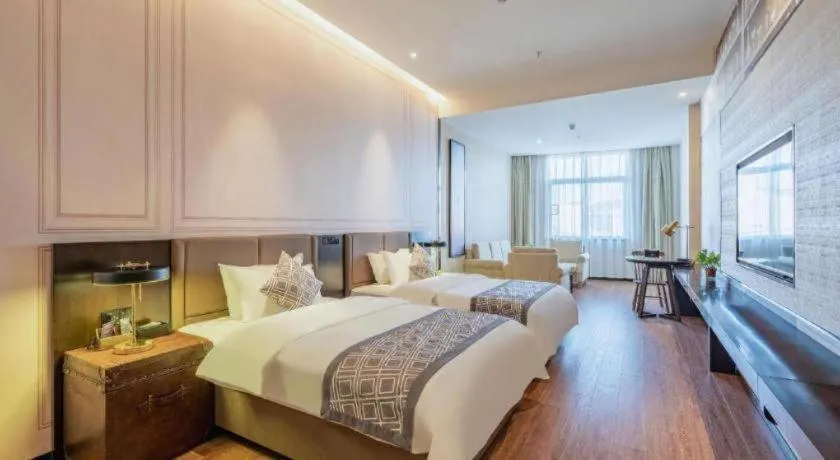 Bed in GEM Hotel Anqing Wangjiang County Economic Development Zone Fengqi Road