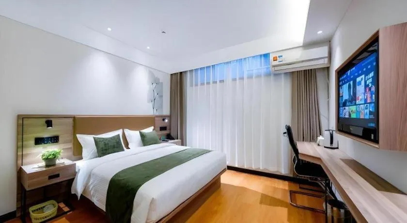 Bed in GreenTree Inn Express Hebei Tangshan Guyan District Xinguang Road