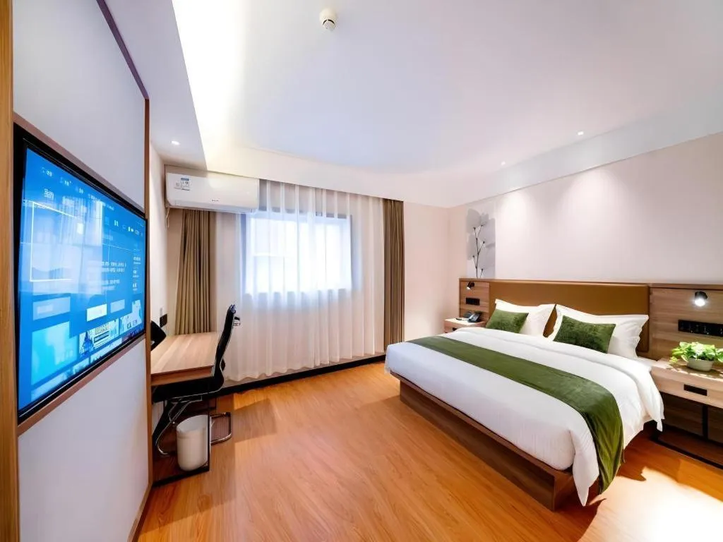 Bed in GreenTree Inn Express Hebei Tangshan Guyan District Xinguang Road
