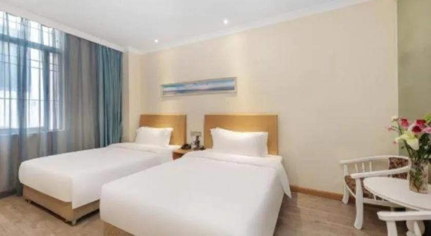 Bed in GreenTree Alliance Hotel Shenzhen Nanshan District Zhongshan Park Tongle