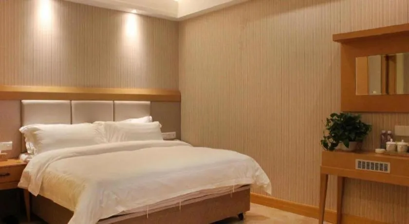 Bed in GreenTree Alliance Hotel Shenzhen Futian District Xiangmi Lake Xiangmei Mountain Metro Station