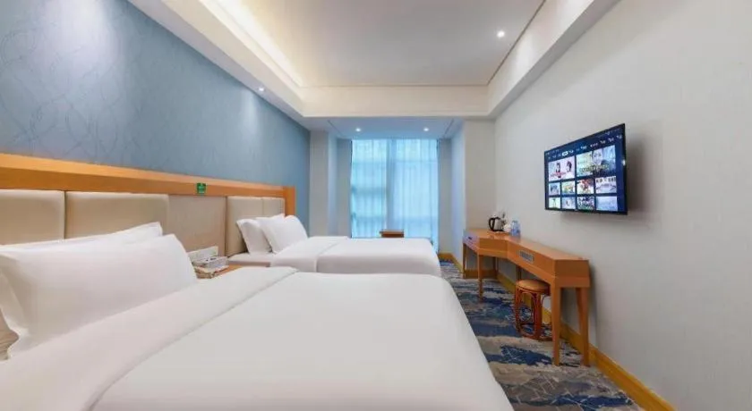 Bed in GreenTree Alliance Hotel Shenzhen Futian District Xiangmi Lake Xiangmei Mountain Metro Station