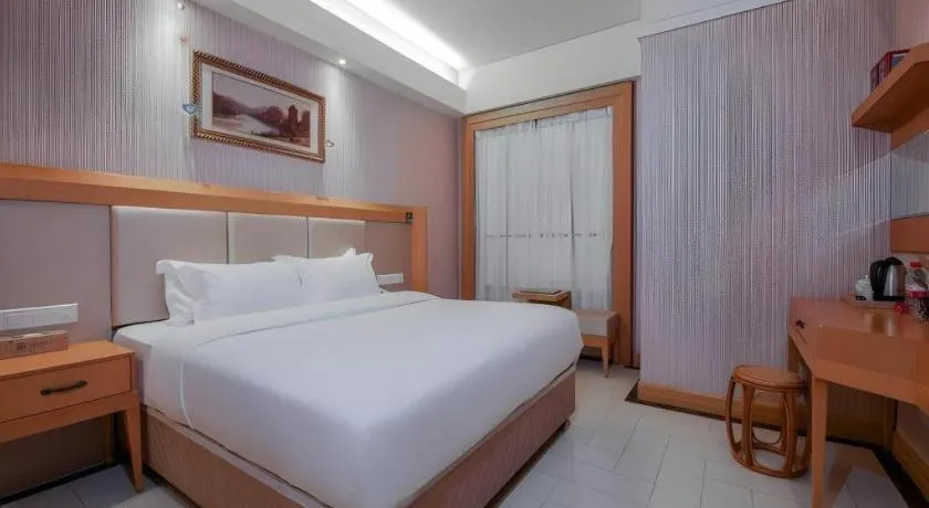 Bed in GreenTree Alliance Hotel Shenzhen Futian District Xiangmi Lake Xiangmei Mountain Metro Station
