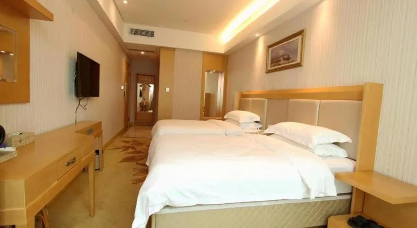 Bed in GreenTree Alliance Hotel Shenzhen Futian District Xiangmi Lake Xiangmei Mountain Metro Station