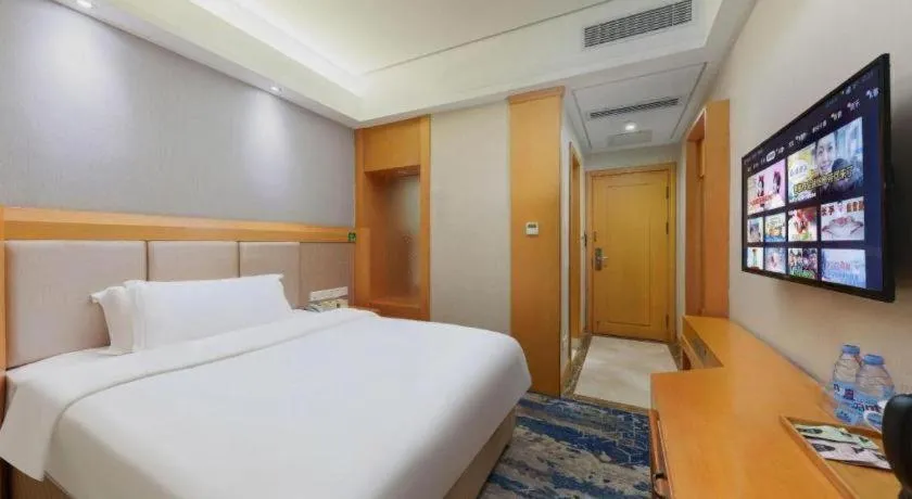 Bed in GreenTree Alliance Hotel Shenzhen Futian District Xiangmi Lake Xiangmei Mountain Metro Station