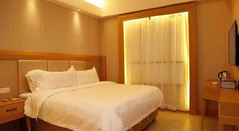 Bed in GreenTree Alliance Hotel Shenzhen Futian District Xiangmi Lake Xiangmei Mountain Metro Station