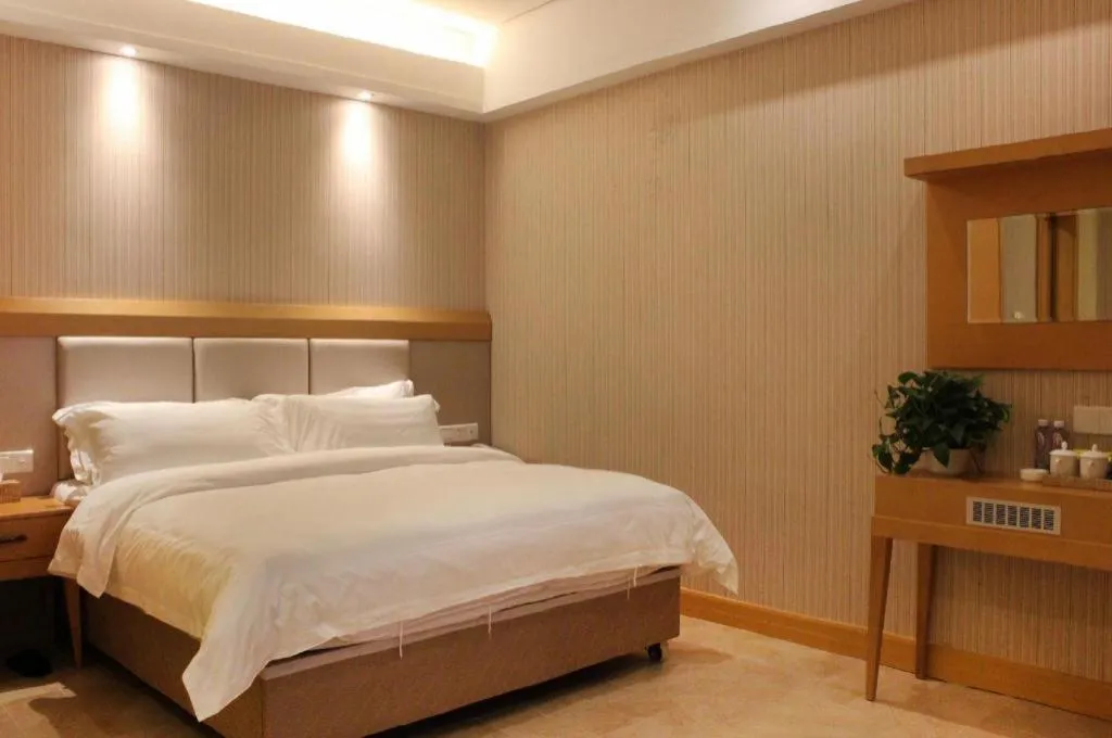 Bed in GreenTree Alliance Hotel Shenzhen Futian District Xiangmi Lake Xiangmei Mountain Metro Station