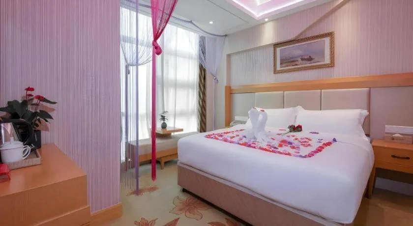 Bed in GreenTree Alliance Hotel Shenzhen Futian District Xiangmi Lake Xiangmei Mountain Metro Station