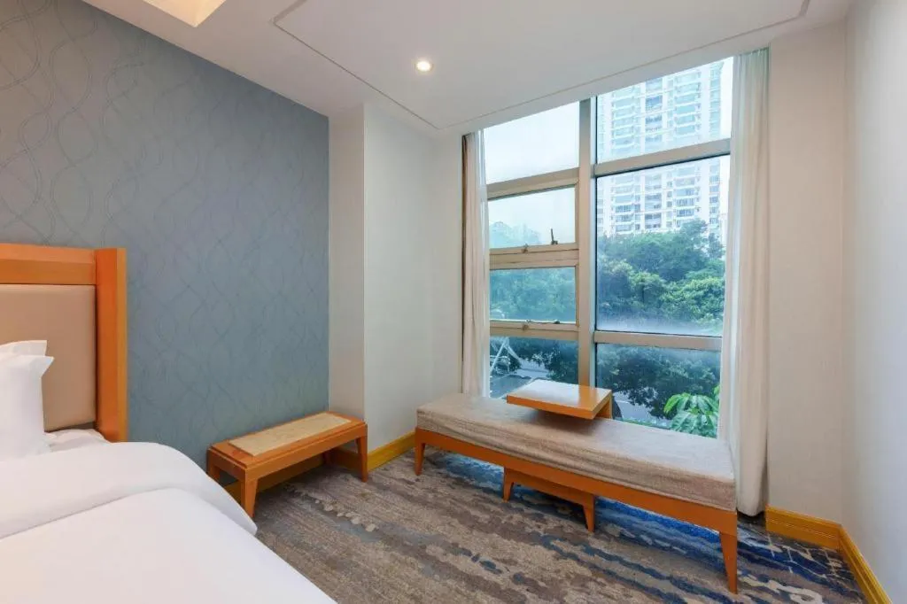 Bed in GreenTree Alliance Hotel Shenzhen Futian District Xiangmi Lake Xiangmei Mountain Metro Station
