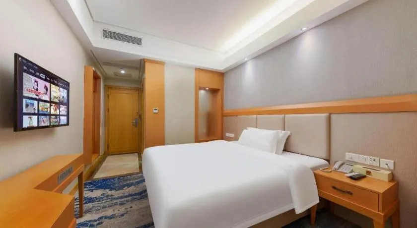 Bed in GreenTree Alliance Hotel Shenzhen Futian District Xiangmi Lake Xiangmei Mountain Metro Station