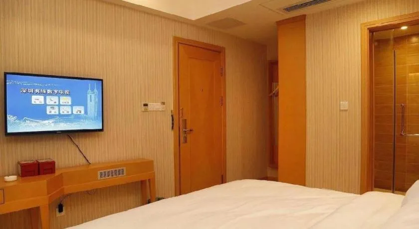 Bed in GreenTree Alliance Hotel Shenzhen Futian District Xiangmi Lake Xiangmei Mountain Metro Station