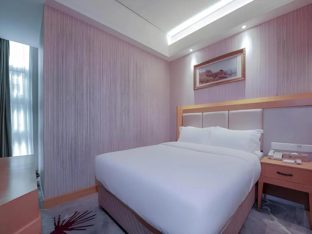 Bed in GreenTree Alliance Hotel Shenzhen Futian District Xiangmi Lake Xiangmei Mountain Metro Station