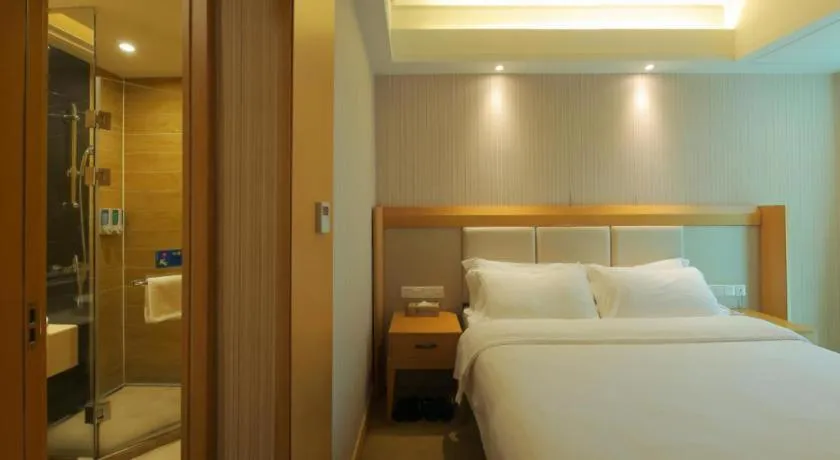 Bed in GreenTree Alliance Hotel Shenzhen Futian District Xiangmi Lake Xiangmei Mountain Metro Station