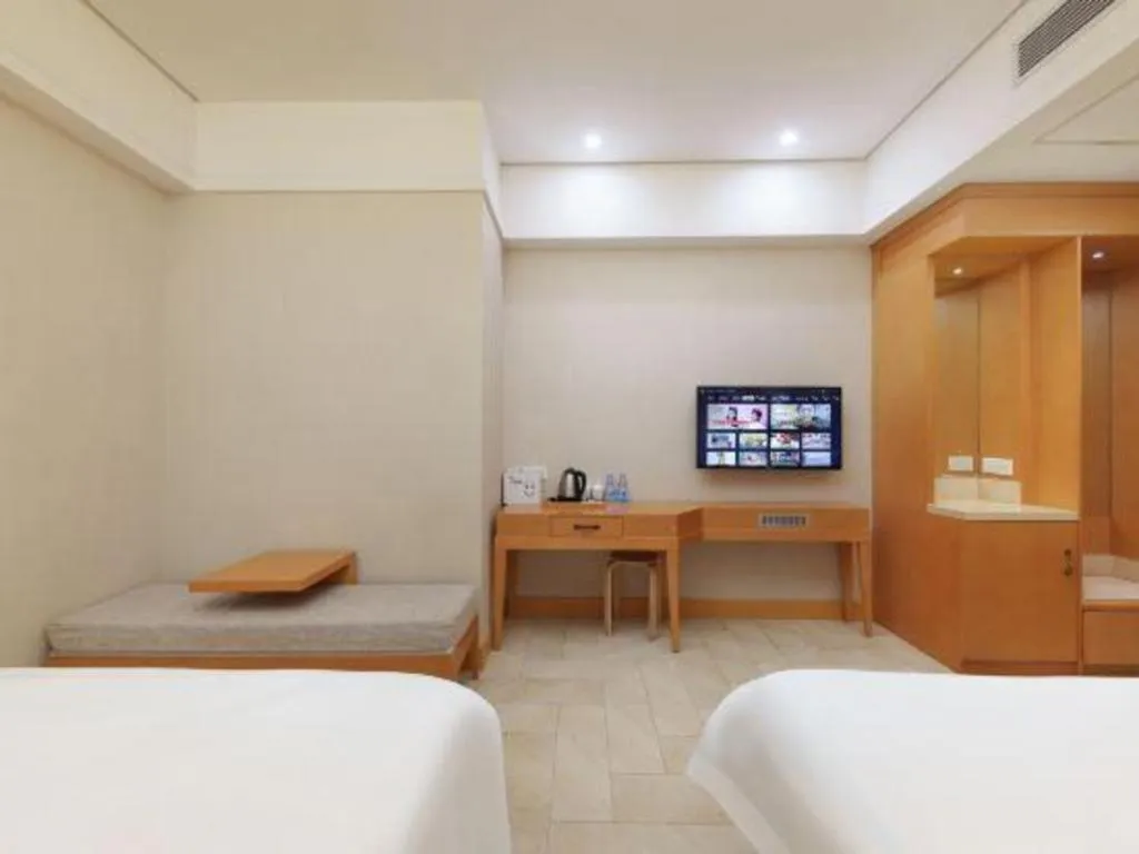 Bed in GreenTree Alliance Hotel Shenzhen Futian District Xiangmi Lake Xiangmei Mountain Metro Station