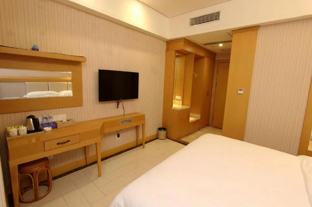 Bed in GreenTree Alliance Hotel Shenzhen Futian District Xiangmi Lake Xiangmei Mountain Metro Station